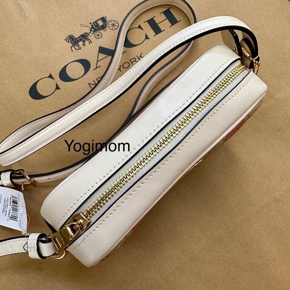 NWT Coach Mini Jamie Camera Bag In Signature Canvas With Heart Print CO940 - Picture 8 of 13